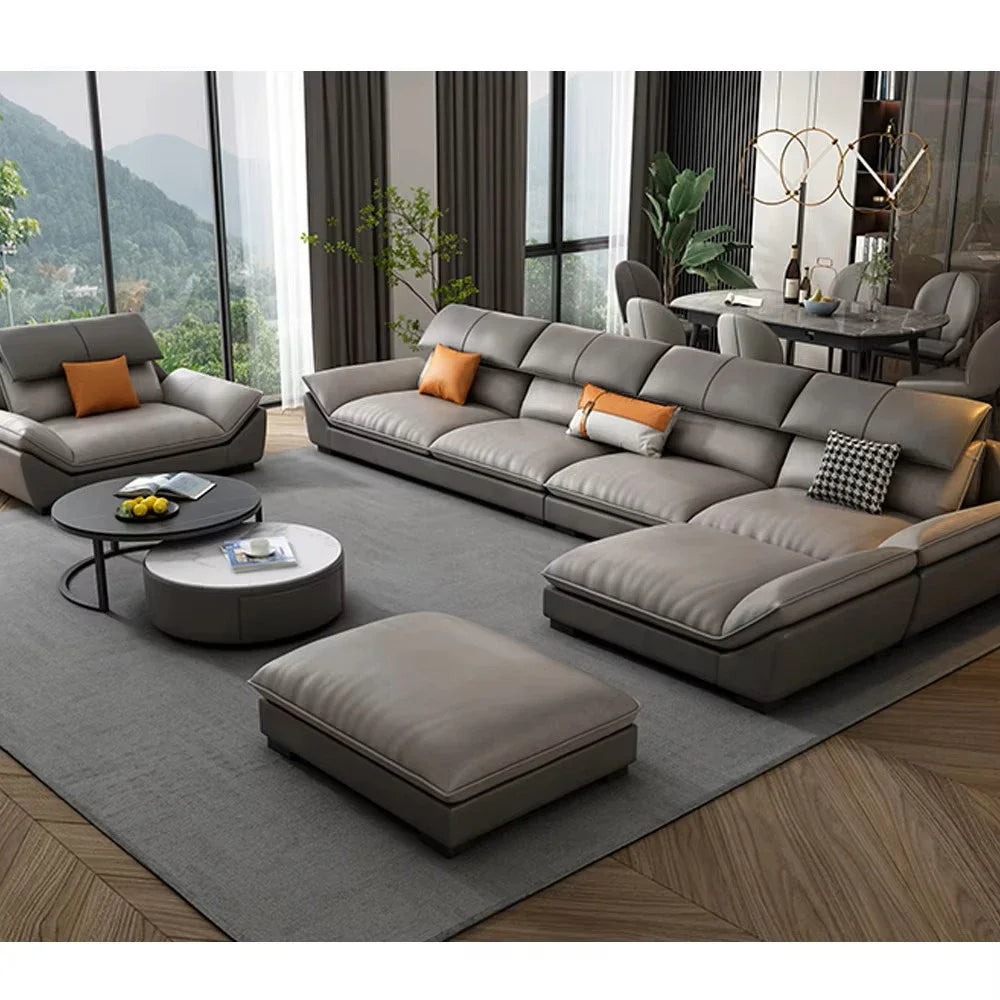 A Latest Design Sectional Fabric Italian Sofa Set Corner Couches Home Furniture Luxury Couch Living Room Sofas