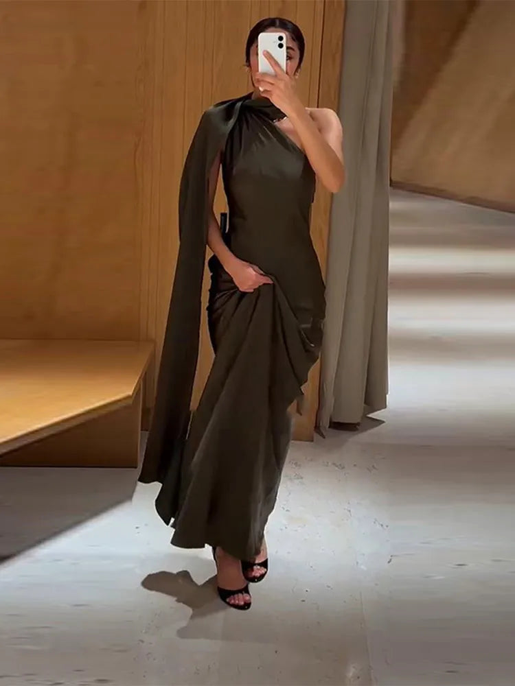 Sexy Strapless Ribbon Long Dresses Women Fashion Solid Sleeveless High Waist Slim Maxi Robes Female Chic Evening Party Dress