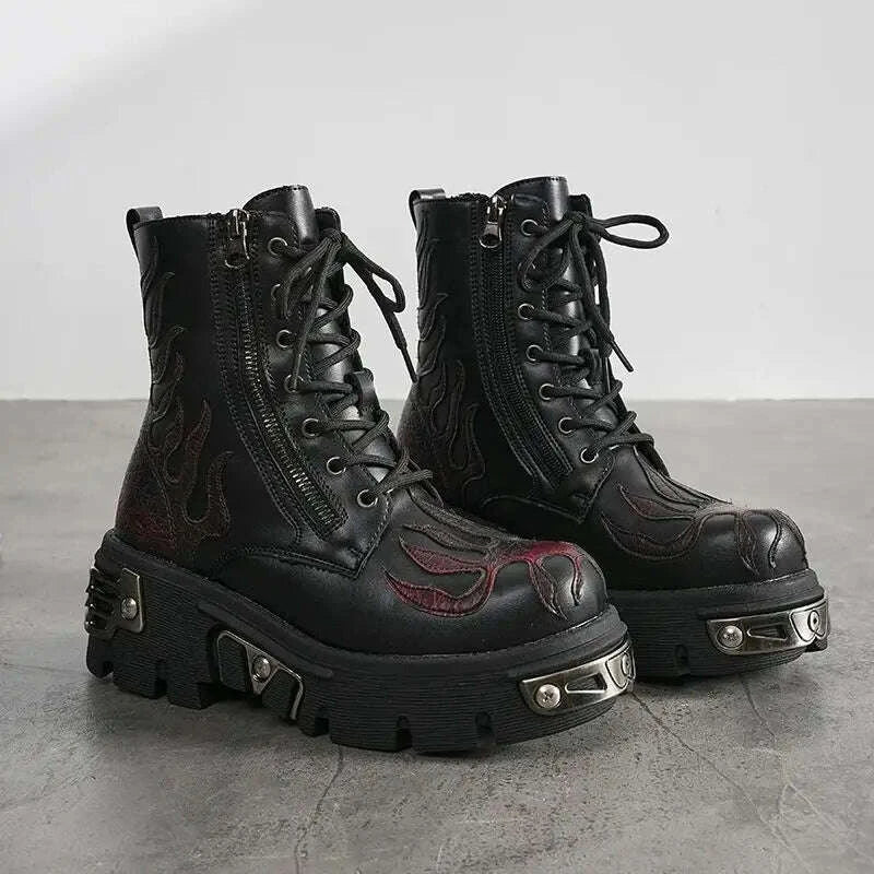 2025-new-punk-women-platform-ankle-boots-females-rock-round-toe-lace-up-fashion-retro-chunky-shoes-metal-decor-short-bootskimludkimlud-35573543