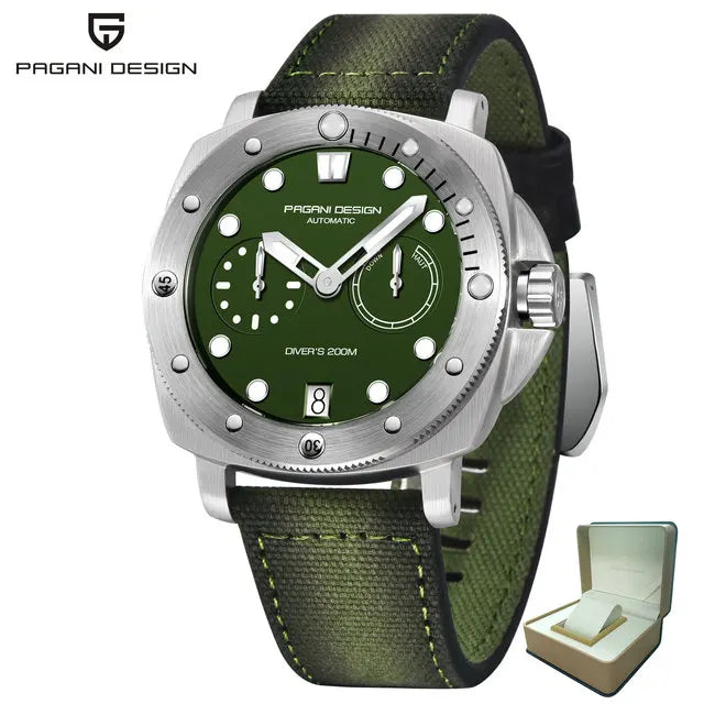 2023 PAGANI DESIGN New Men Mechanical Watch Luxury Sapphire Glass Automatic Watch 200M Waterproof Stainless Steel Watch for Men