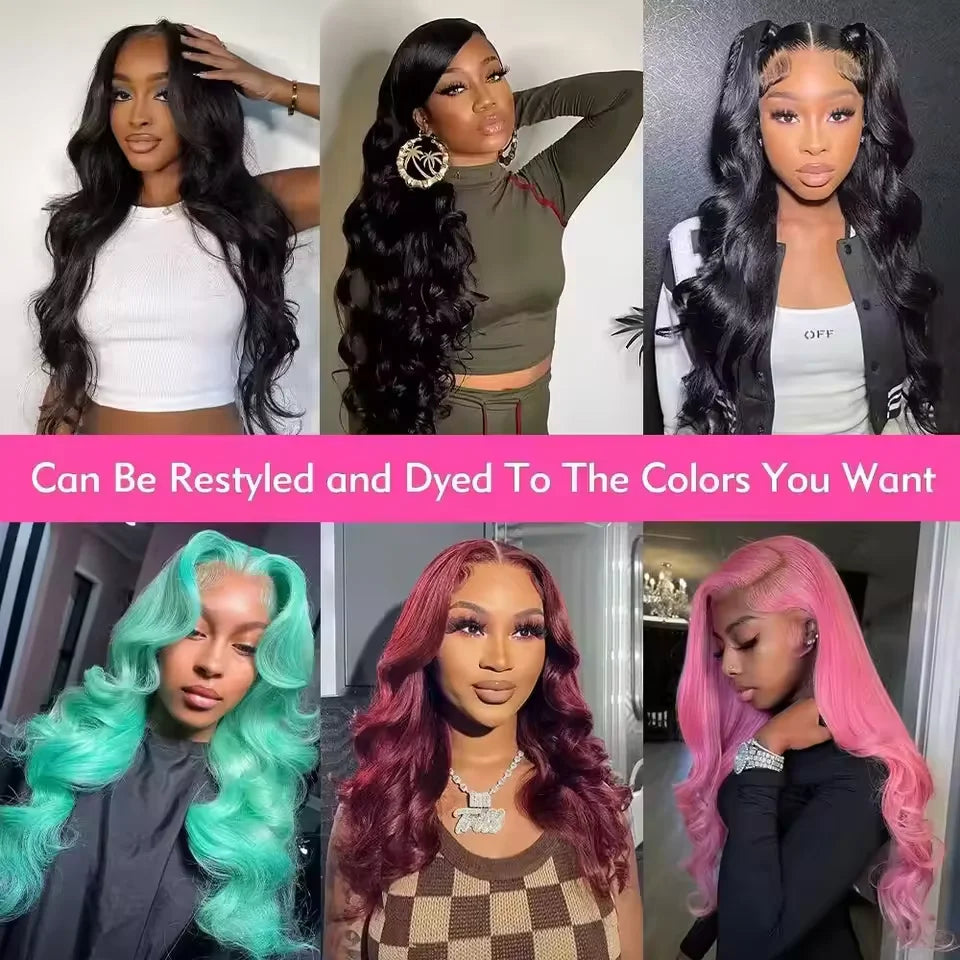 Lace Front Wig – 46 Inch Body Wave – Brazilian Human Hair – Transparent | KIMLUD