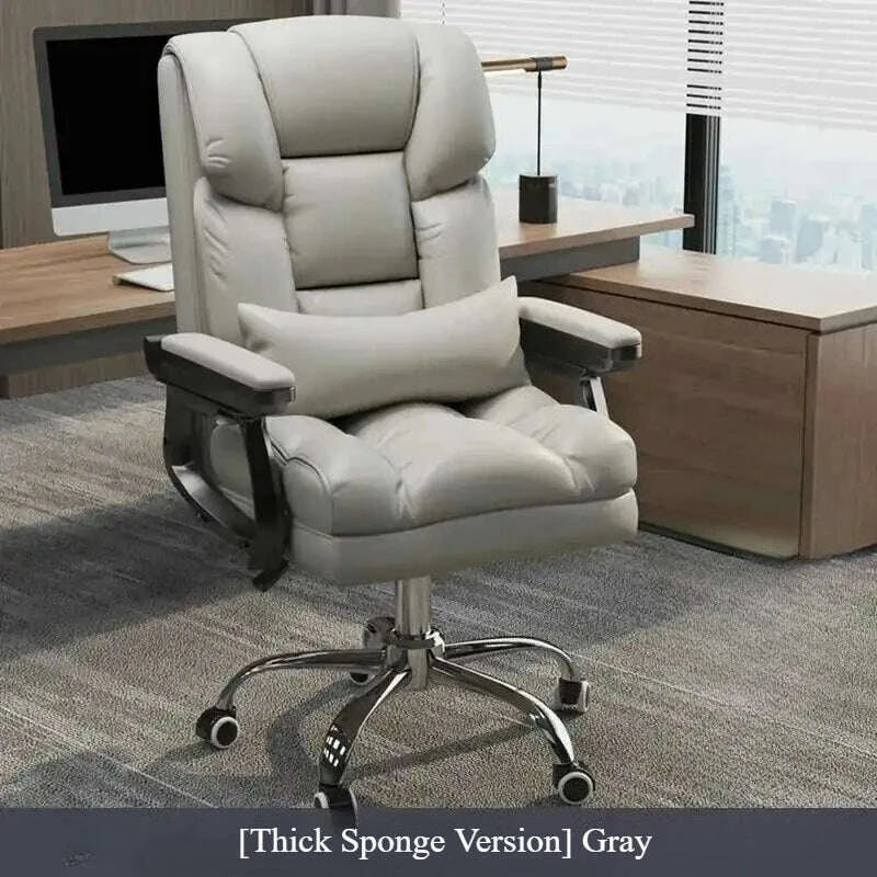 KIMLUD, Modern Ergonomic Office Chair - PU Leather Computer Desk Chair with Swivel, Comfortable Executive Chair for Home/Office/Gaming, KIMLUD Womens Clothes