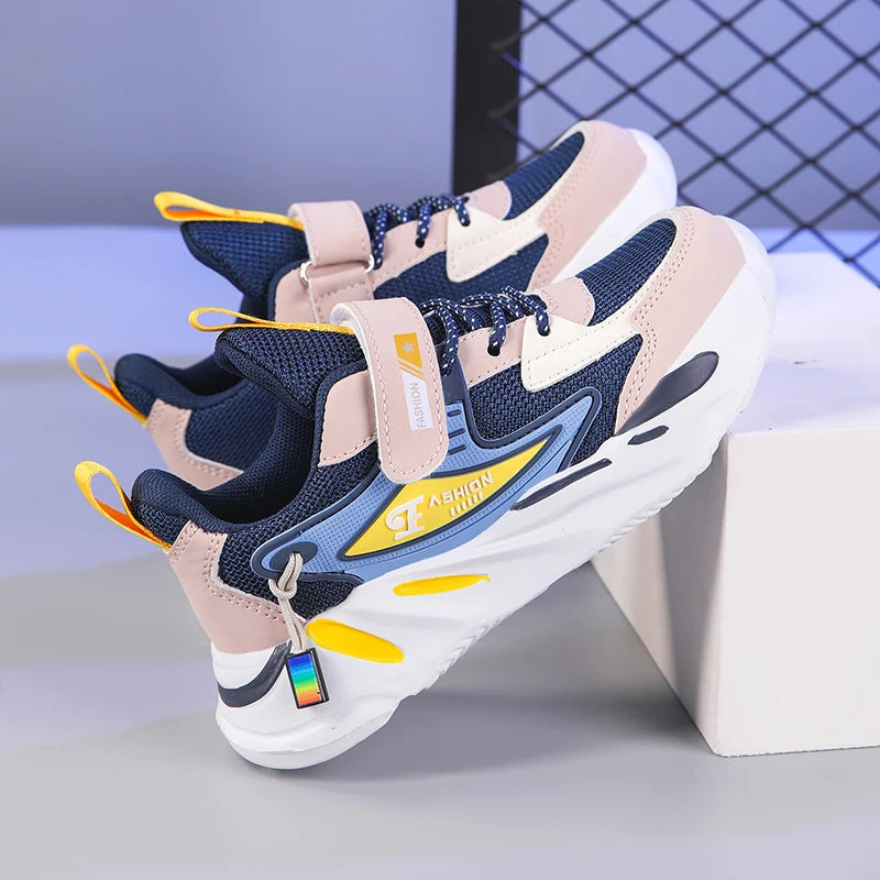 Children Boys Mesh Sports Running Shoes Breathable Non-slip For Girls Casual Running Walking Kid's Sneakers