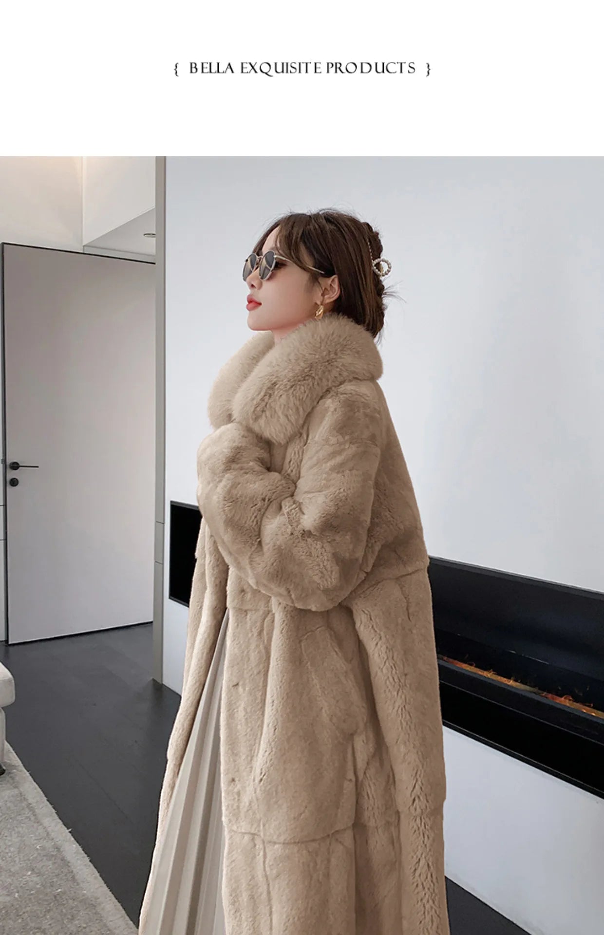 5XL Oversized Autumn Winter Faux Fur Coat Women Loose Long Plush Jackets Thick Warm OverCoat Female Large Fur Collar Parka 2023