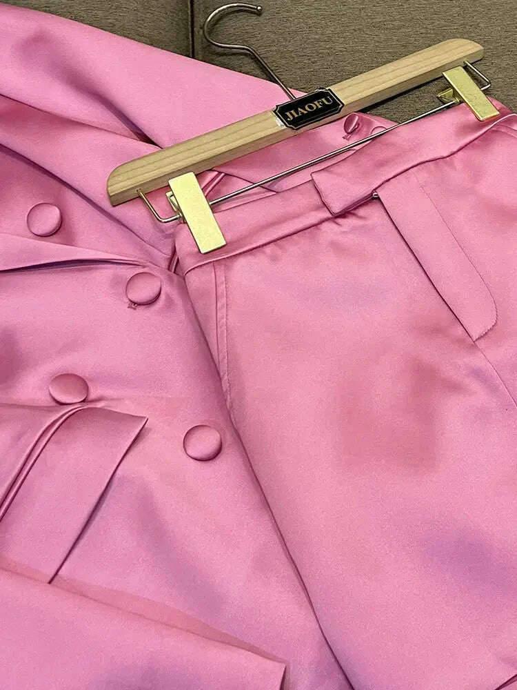 pink-satin-slim-fit-blazer-hip-covering-skirt-fashionable-commuting-two-piece-setkimludkimlud-35556063