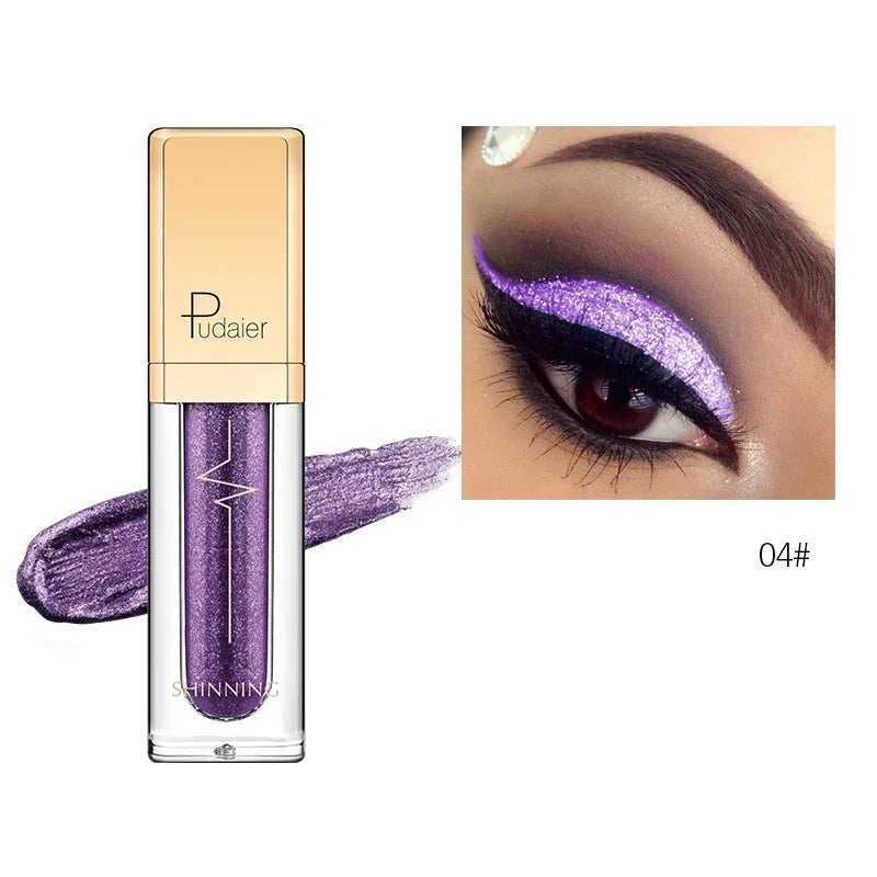 Liquid Eyeshadow – Waterproof – Gel – Purple Gold Metallic | KIMLUD