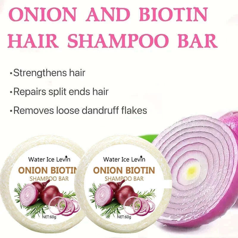 onion-and-biotin-shampoo-soap---60g-suitable-for-all-hair-types-moisturizing-and-smoothing-rich-in-rosemary-extractkimlud-womens-fashion-34609383