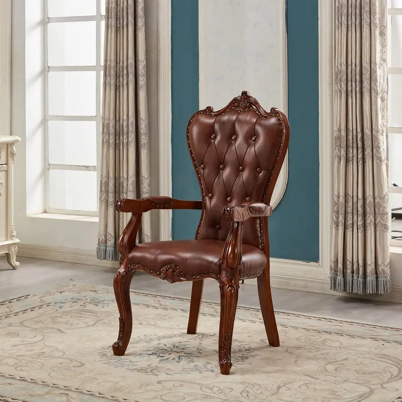 Leather Throne Lounge Chair Diamond-Tufted — Blush Pink | KIMLUD