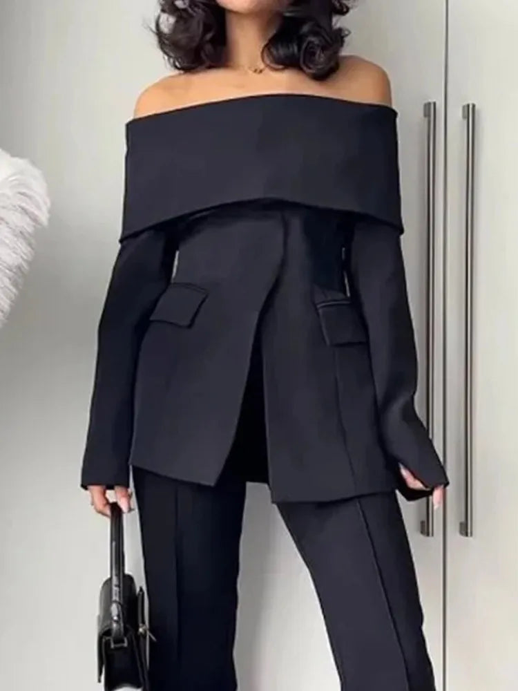 Blazer – Office Lady Style – Blended – Solid Color | KIMLUD