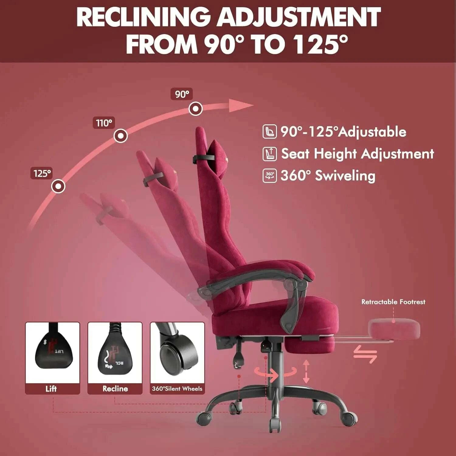 red-velvet-fabric-gaming-chair-for-adult-ergonomic-comfortable-video-gamer-chair-with-footrest-reclining-office-customizedkimludkimlud-35573841