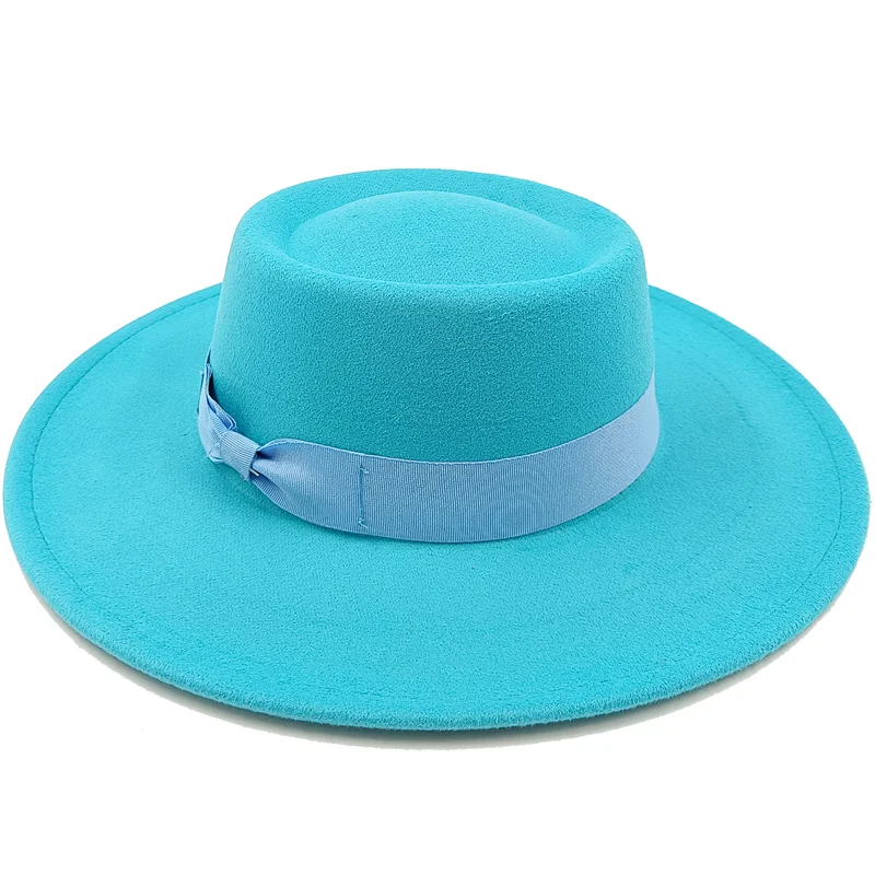 Sombrero Raised Top Fedora Hat 2023 New European and American Fedora Hat Jazz Hat Men's Round Top Hat New Wholesale Sombrero
