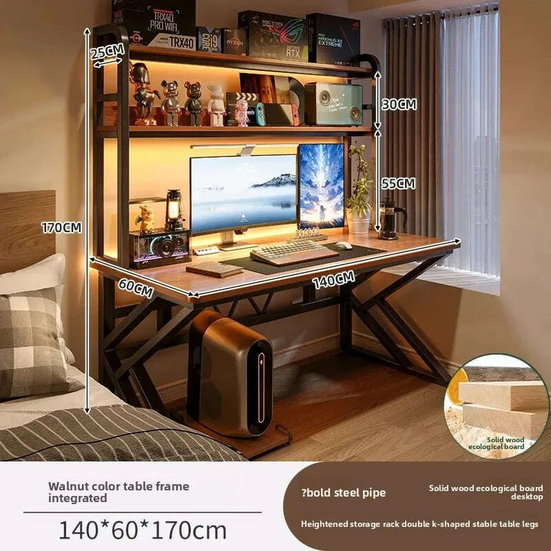 ergonomic-gaming-desk-with-built-in-bookshelf-cable-management-system-compact-computer-desk-for-small-spaces-bedroom-homekimludkimlud-35572287