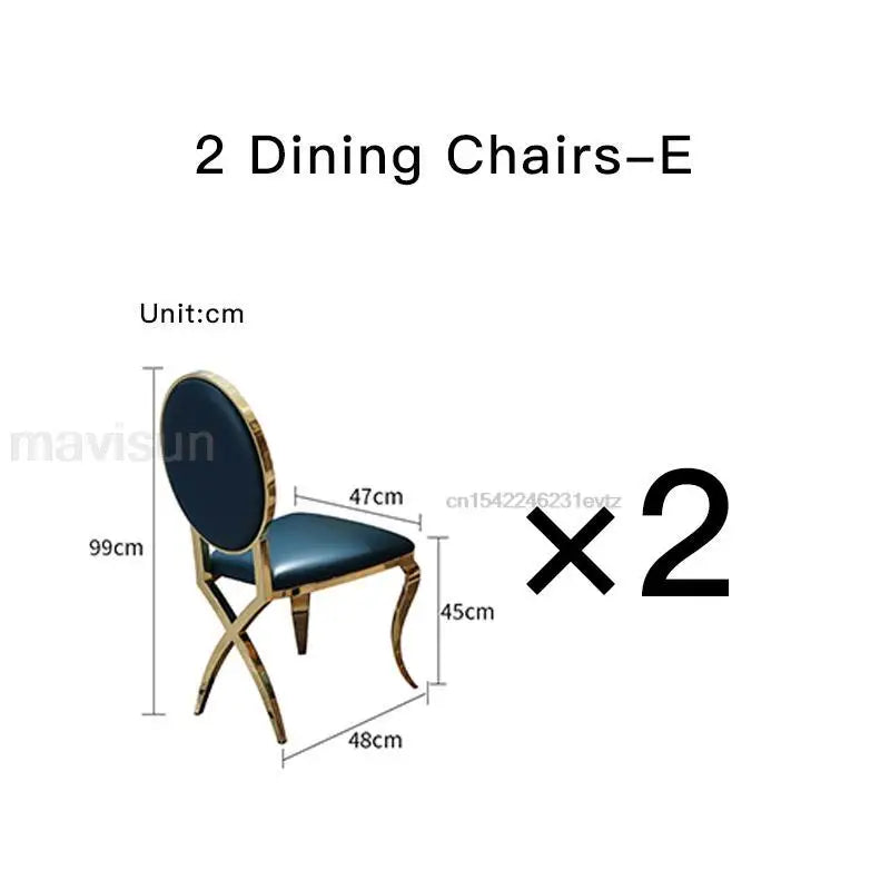 Luxury White Marble Dining Table And Chair Combination Rectangular Kitchen Tables Italian Type Large Concise Modern Furniture