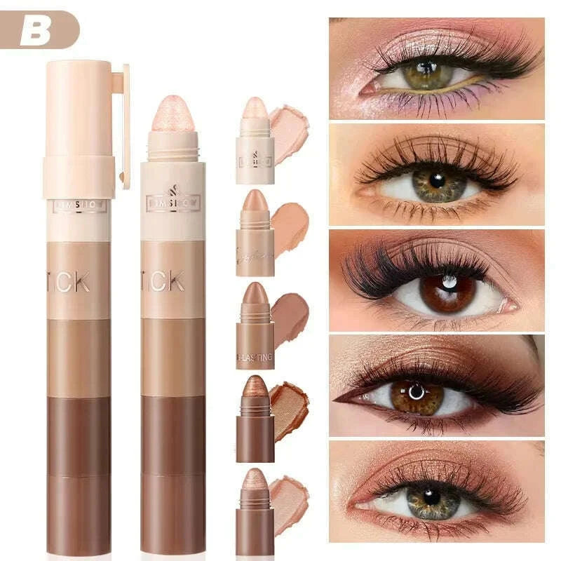 5-color-matte-pearlescent-eye-shadow-stick-easy-to-use-waterproof-anti-smudging-and-portablekimlud-womens-fashion-34599143
