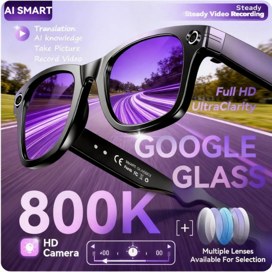 2026 New Upgrade smart glasees With Camera Video Recording AI Photo Recognition Bluetooth Call Translation Voice Sunglasses Man