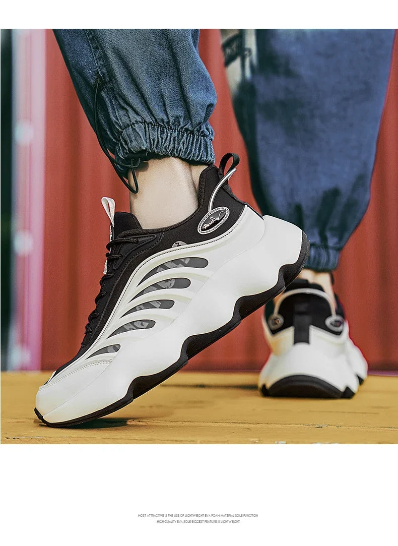 Autumn new high-quality men casual sneakers fashionable and versatile thick-soled comfortable non-slip dad shoes for couples