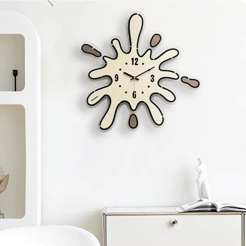 Cute Cartoon Wall Clocks Nordic Xenomorph Aesthetic Modern Wall Clocks Restaurant Interior Relogio De Parede Home Decoration