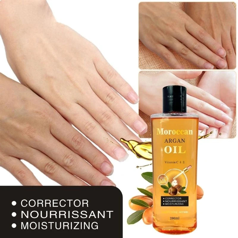 Moroccan Argan Oil Body Moisturizer For Skin And Hair Nourishing Satin-Silk Glow — Amber-Gold | KIMLUD