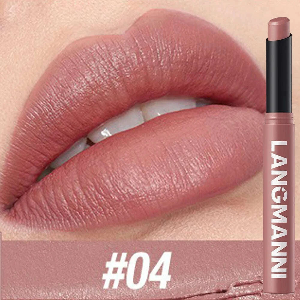 12-color-matte-lipstick-pencil-waterproof-long-lasting-non-stick-cup-lip-stain-tint-cosmetic-nude-lipstick-pen-makeup-maquillagekimlud-womens-fashion-34605932