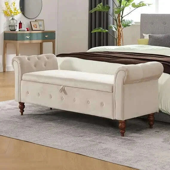 velvet-storage-bench-with-button-for-entryway-living-room63-storage-ottoman-bench-for-bedroom-end-of-bed-bench-with-armskimlud-womens-fashion-34604362