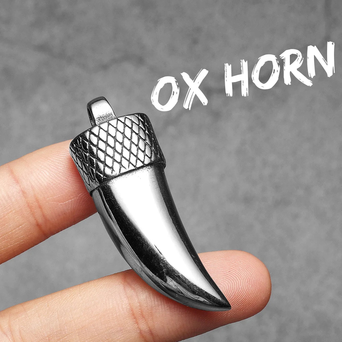 Ox Horn Amulet Men Necklaces With Pendant Stainless Steel Simple Jewelry For Male Women Punk Hip Hop Accessories Gifts Wholesale
