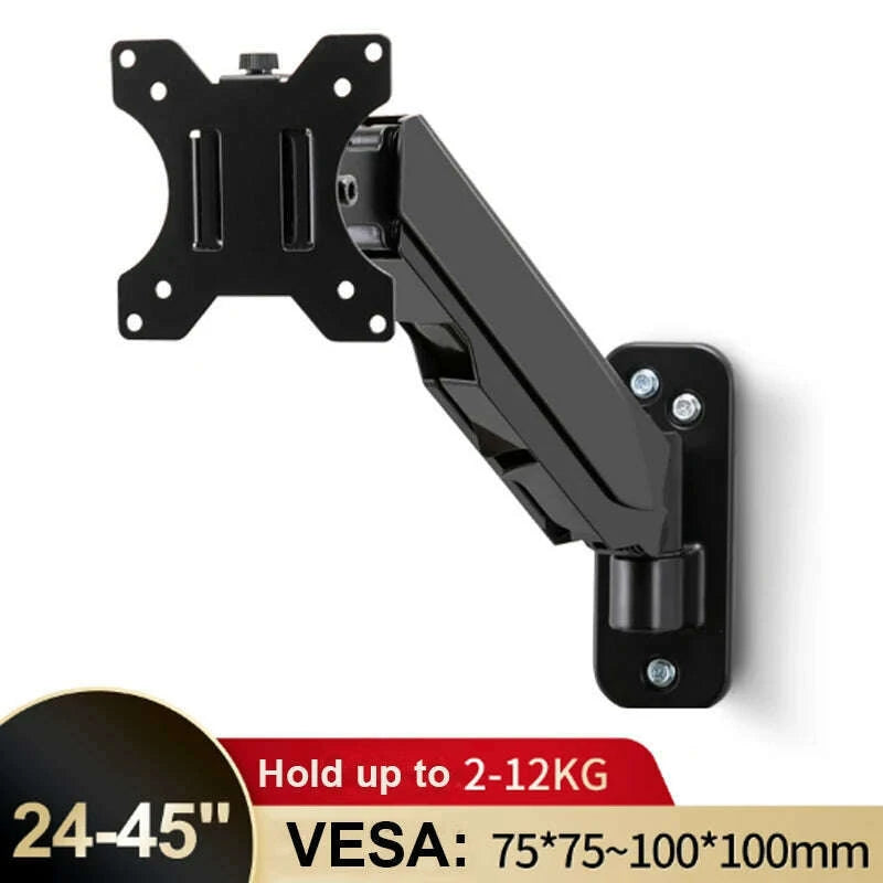 wall-mount-swivel-tilt-rotation-full-motion-adjustable-articulating-for-most-24-45-led-lcd-monitor-wall-mount-vesa-100x100mmkimlud-womens-fashion-34601414