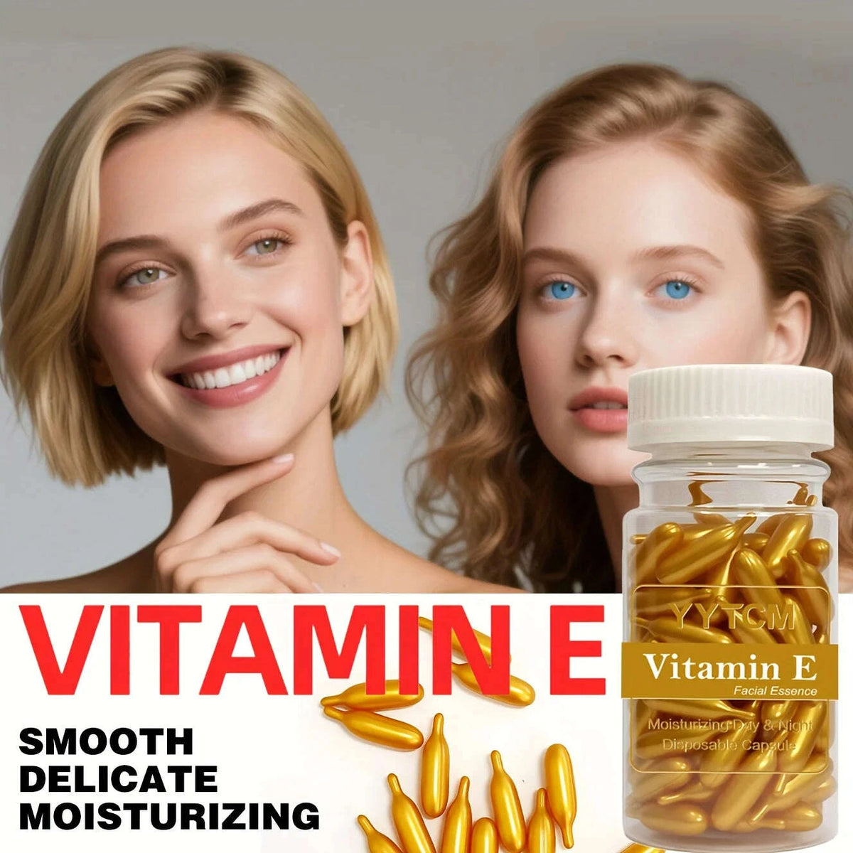 KIMLUD, Vitamin E Serum Capsules, Single-Use Essence Capsules, Hydrating and Moisturizing Facial Skin, 90 Capsules/Bottle - 1 Bottle, KIMLUD Womens Clothes