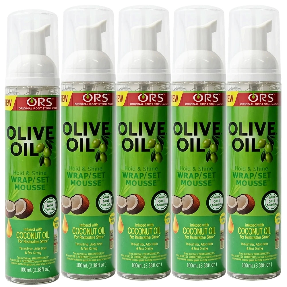 Curly Hair Mousse(100ml) For Wigs Strong Hold Olive Oil Hair Styling Mousse Anti-Frizz Hair Foam Mousse For Styling Hair Women