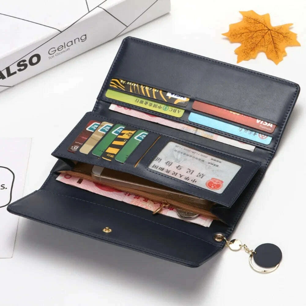 korean-fashion-triple-folding-multi-functional-large-capacity-womens-long-wallets-clutch-solid-color-texture-simple-and-elegantkimludkimlud-35578223