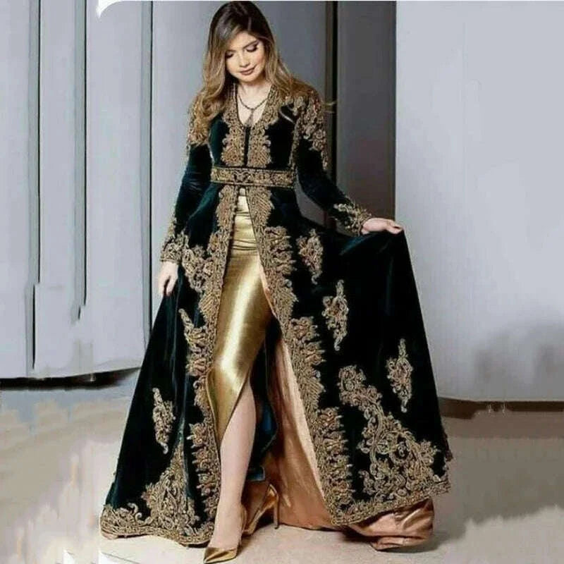 elegant-black-gold-gown-with-v-neck-long-sleeve-velvet-applique-slit-floor-length-evening-gown-for-women-customized-2025-newkimlud-womens-clothes-35082870
