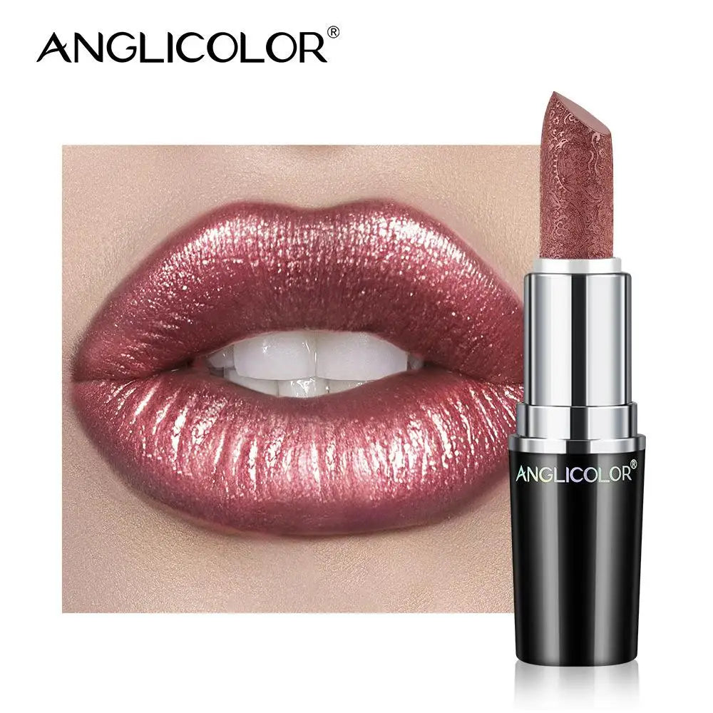 Pearlescent Lip Gloss Long-Lasting Hydrating — Rosy Pearlescent Pink | KIMLUD
