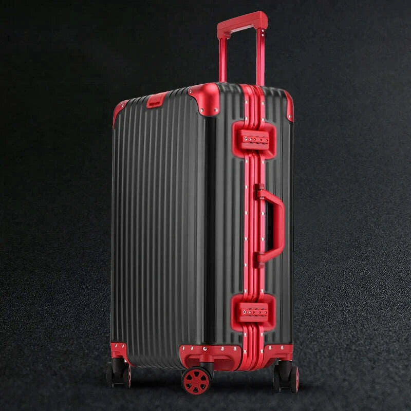 KIMLUD, 100% Aluminum Suitcase Cabin 20/26/30 inch TSA Customs Lock Aluminum Carry on Luggage Metal Hard Trolley Case Travel Suitcases, KIMLUD Womens Clothes