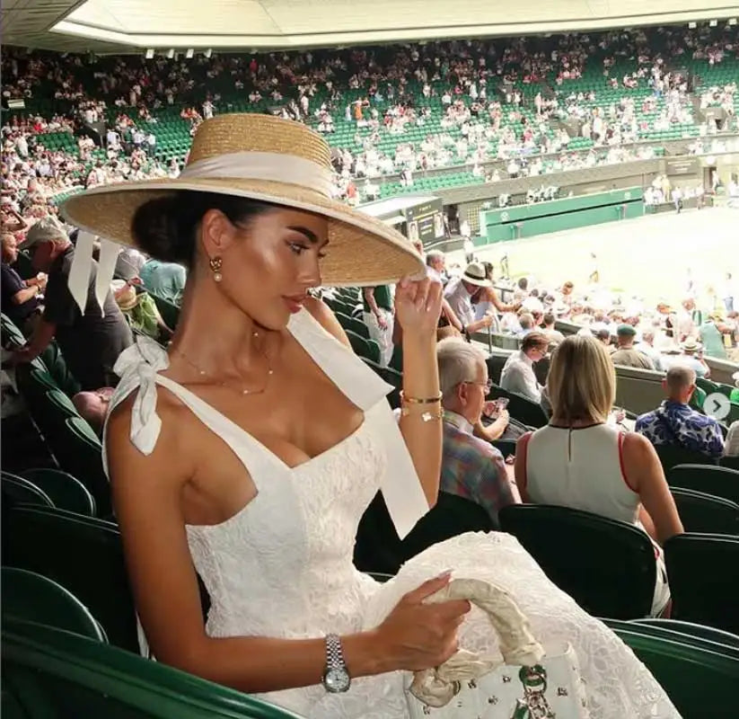 Straw summer hat Red French elegant ladies seaside travel sun hat Hepburn style wide brim hat summer hat