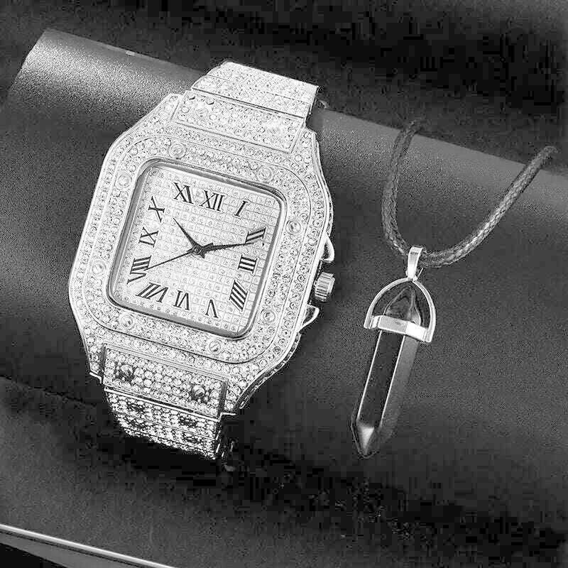 2pcs-set-watches-for-men-fashion-casual-watches-simple-mens-square-dial-quartz-wristwatches-clock-necklace-set-kimlud-kimlud-33912048