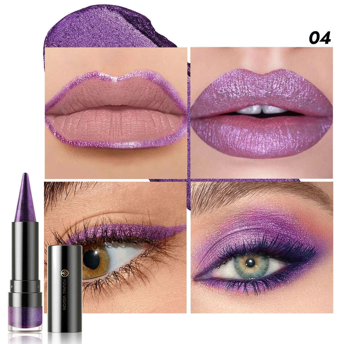 young-vision-6-colors-matte-pearl-fine-glitter-diamond-dual-purpose-lipstick-long-lasting-easy-to-color-non-stick-cup-lipstickkimlud-womens-fashion-34598805