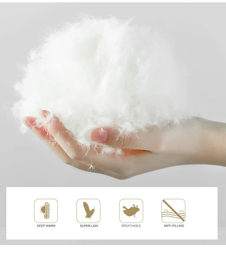 Lagabogy 2025 New Winter Women Oversize Long Puffer Coat Female Thick Warm White Duck Down Jacket Hooded Loose Parkas Outwear