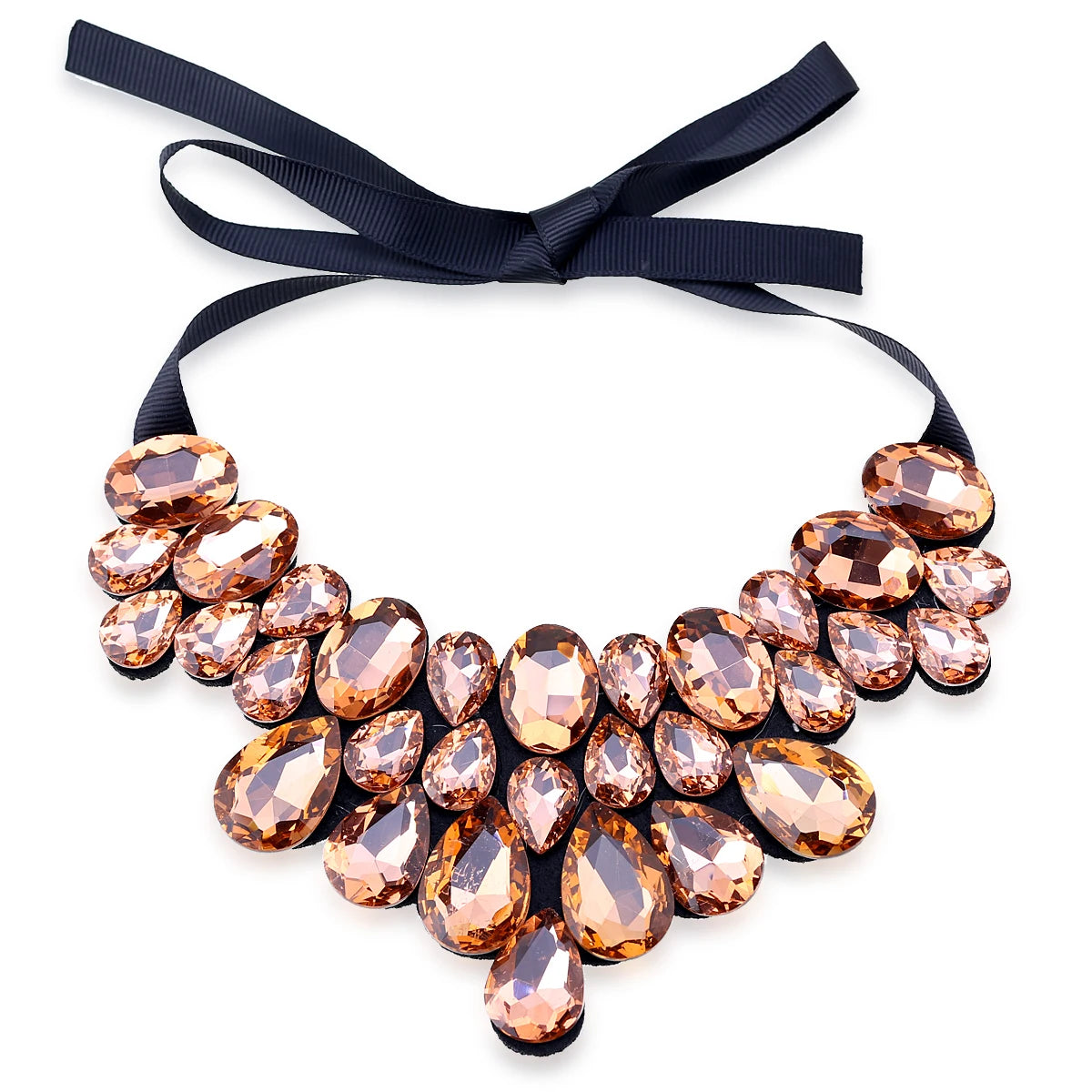Crystal Bohemian Choker Necklace – Crystal – Choker | KIMLUD