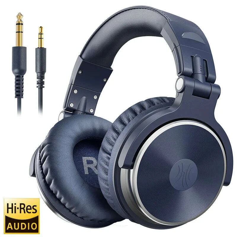 KIMLUD, Oneodio Wired HiFi Headphones Professional Studio DJ Headphones With Mic Over Ear Hi-Res Headset Monitoring For AMP Guitar Phone, KIMLUD Womens Clothes