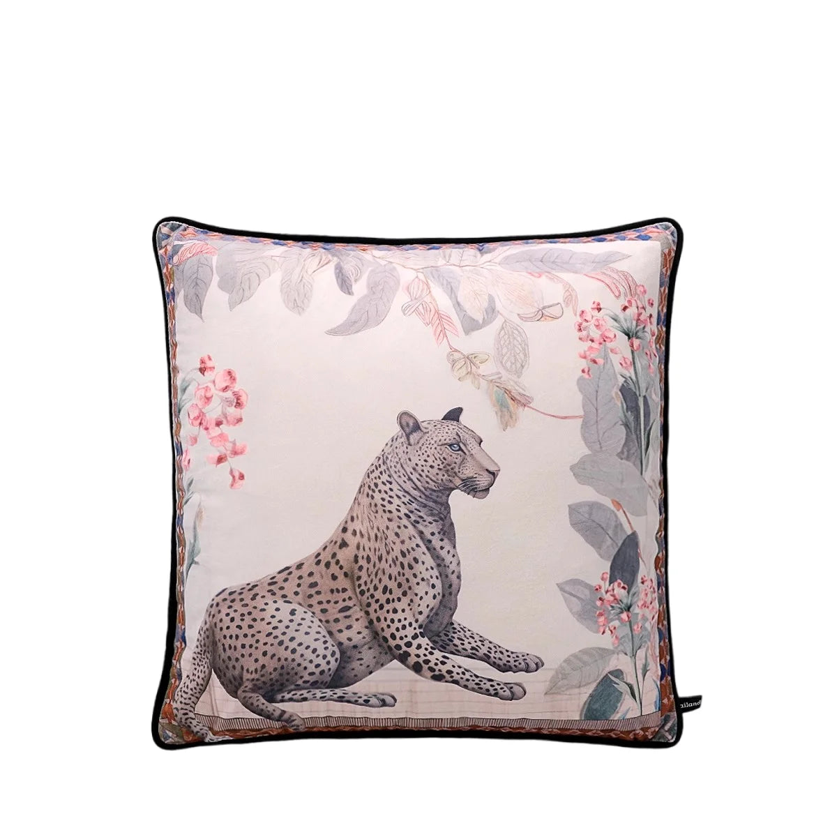 Pink Chinoiserie Pillow Covers 16x16 Inch Traditional Style Bird Dog Floral Vase Decorative Throw Pillow Case Velvet Double Side