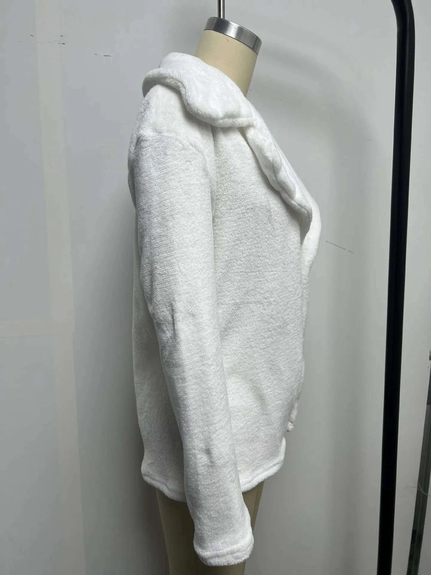 KIMLUD, Fashionable autumn and winter WISH jacket sexy plush lapel slim jacket, KIMLUD Womens Clothes