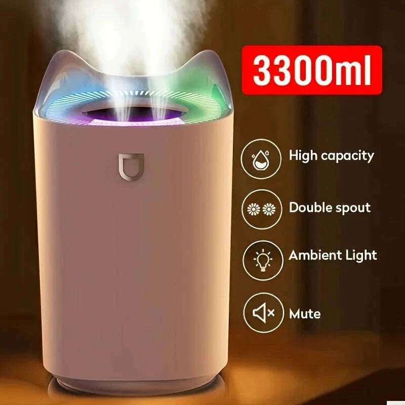 33l-large-capacity-double-nozzle-led-light-humidifier-ultrasonic-3300ml-essential-oil-diffuser-h2o-room-air-humidifierskimlud-womens-fashion-34619832