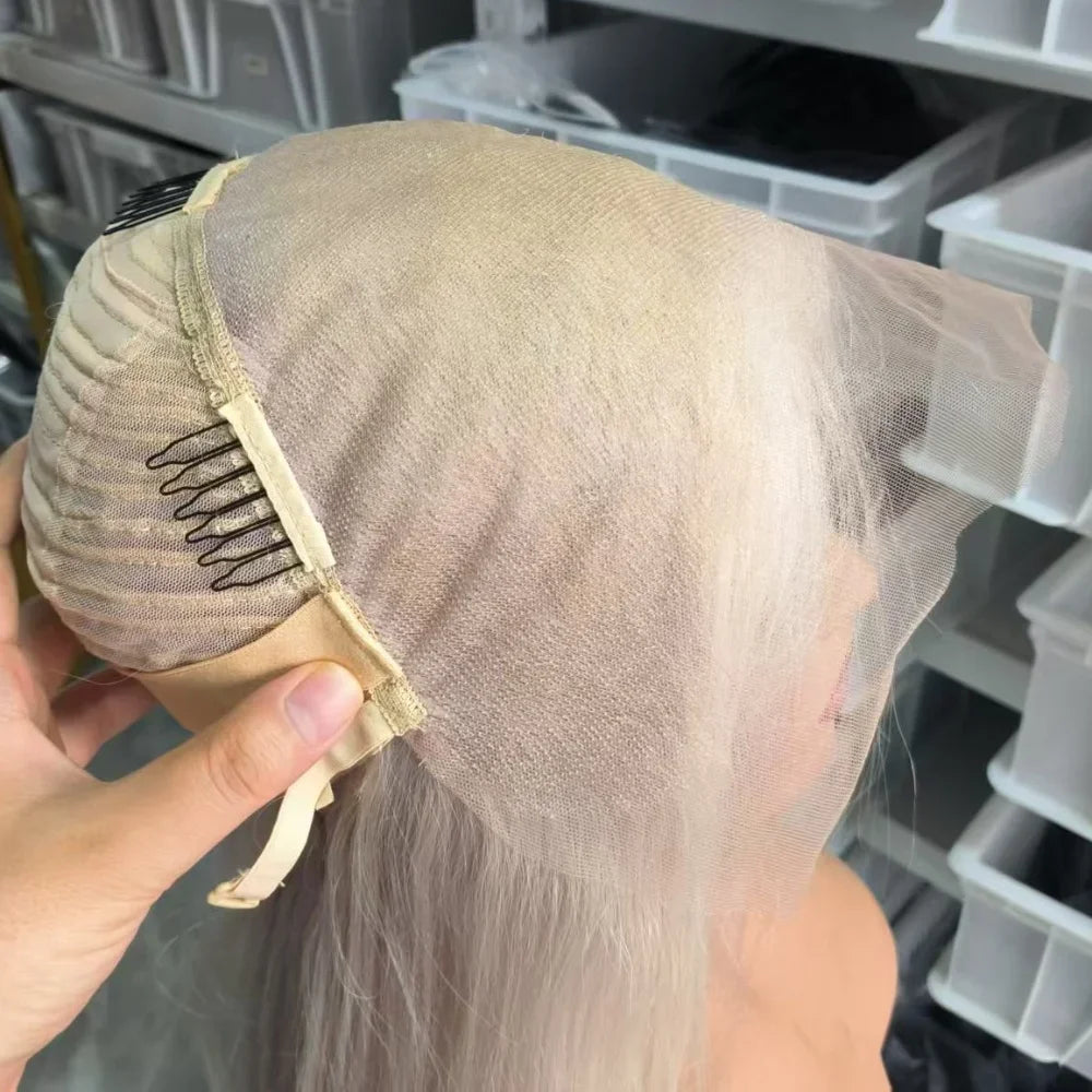 Lace Front Wig – 13x6 – Remy Hair – Platinum Blonde | KIMLUD