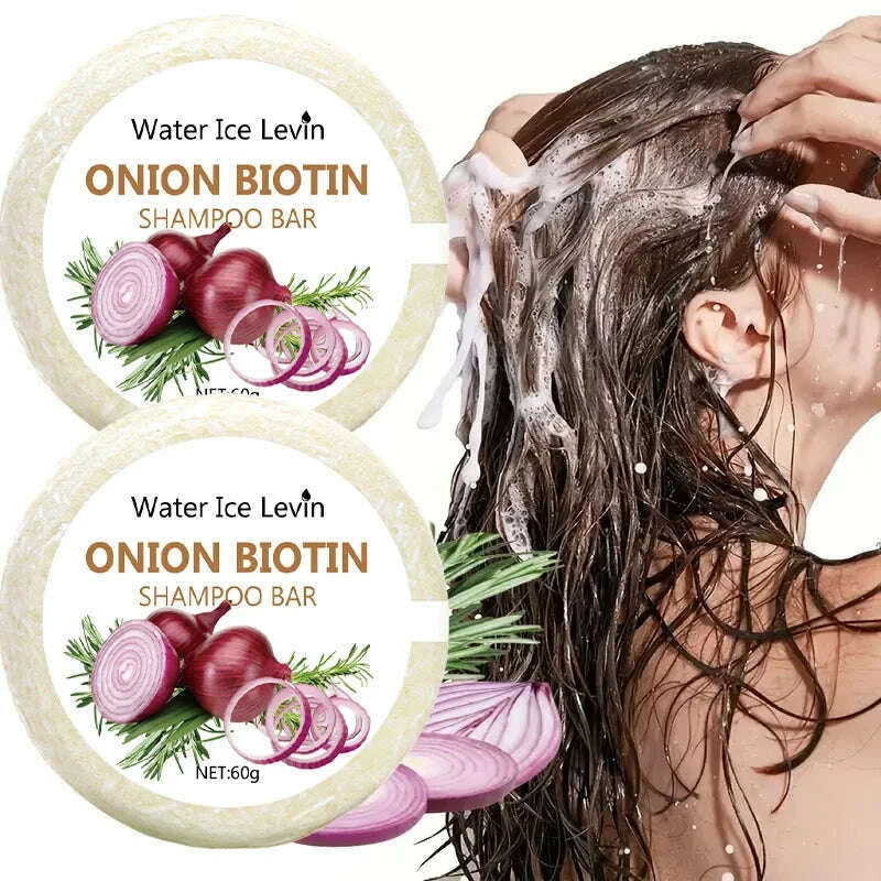 onion-and-biotin-shampoo-soap---60g-suitable-for-all-hair-types-moisturizing-and-smoothing-rich-in-rosemary-extractkimlud-womens-fashion-34609384
