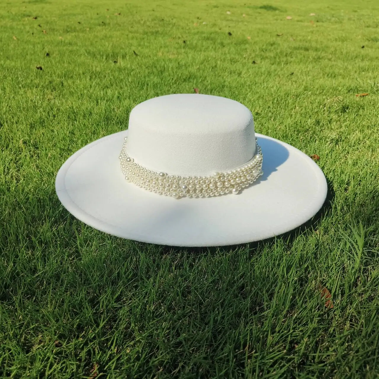 Flat top French fedora classic men's and women's jazz hat Panama hat church hat chapeau femme hats for woman