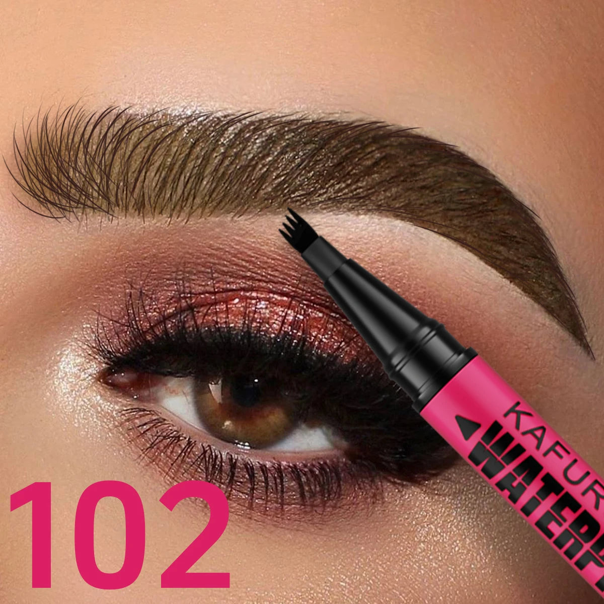 Eyebrow Pen – Waterproof 3-Color – Liquid | KIMLUD