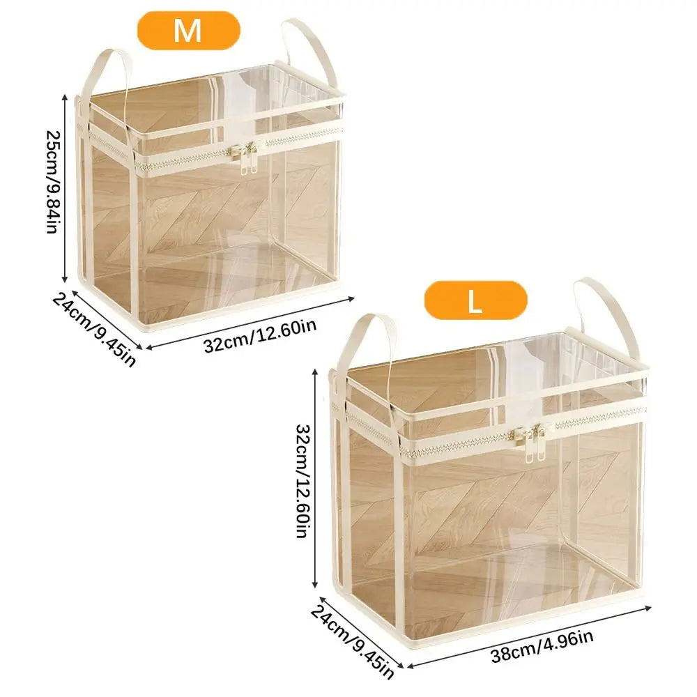 Clear Plastic Stackable Storage Box — Clear | KIMLUD