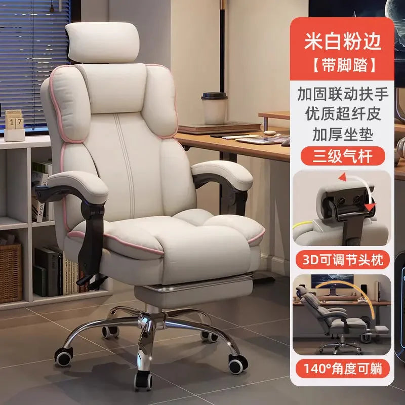 Stainless-Steel Office Chair Ergonomic With Adjustable Back — Gray | KIMLUD