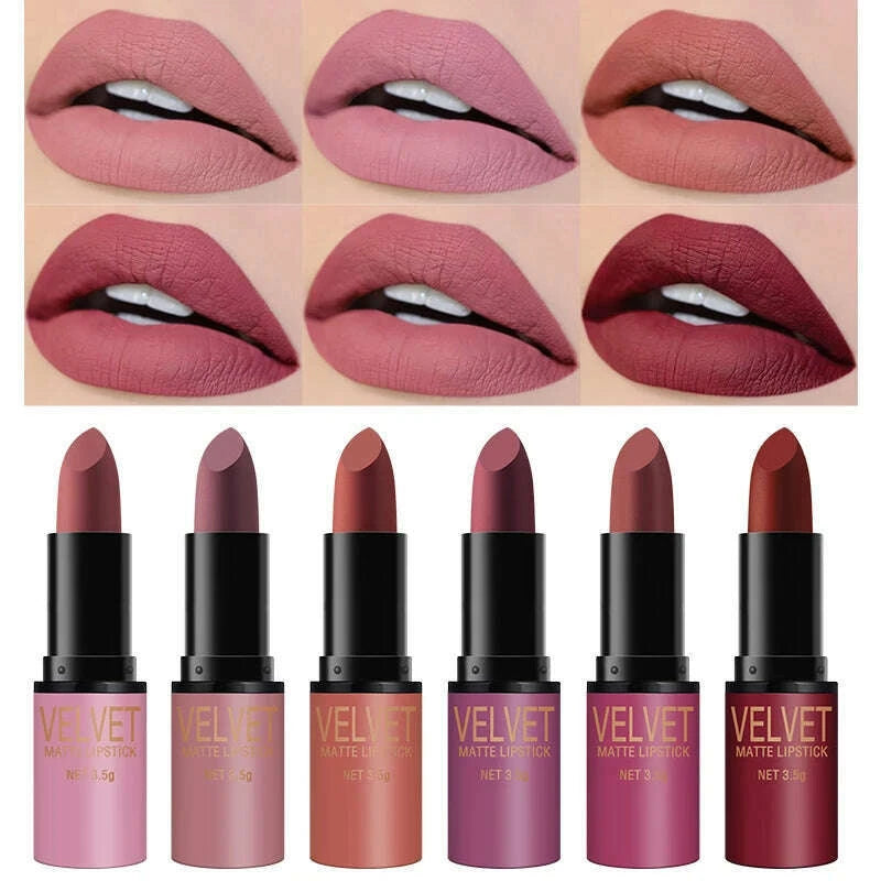 langmanni-matte-lipstick-set-with-matte-finish-waterproof-and-not-easy-to-stick-to-cups-6-color-gift-box-lipstick-setkimlud-womens-fashion-34598835