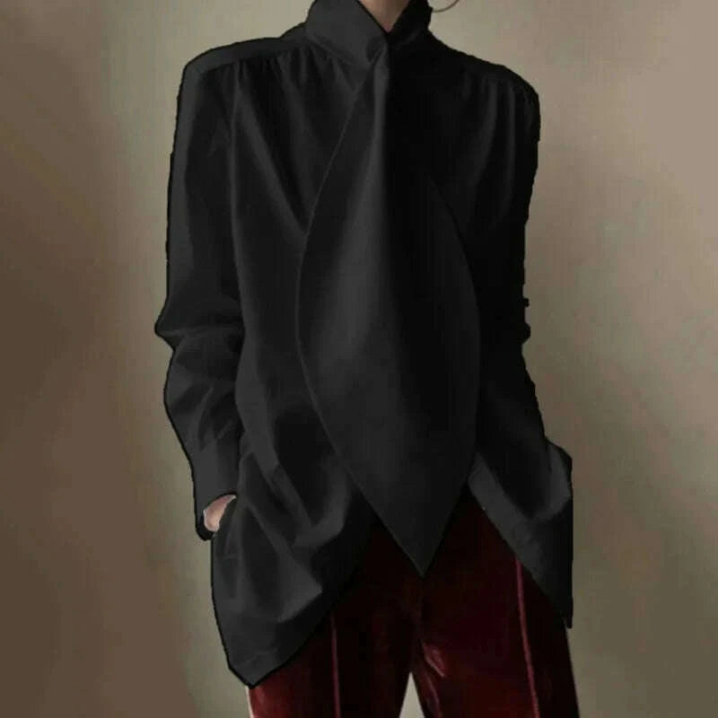 freeacy-stylish-black-white-solid-color-long-sleeves-high-neck-blouses-loose-fit-office-shirt-tops-for-urban-women-2023-newkimlud-womens-fashion-34628201