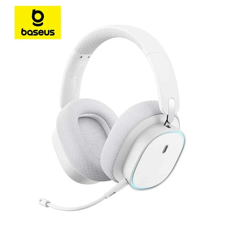 KIMLUD, Baseus GH02 Gaming Wireless Headphone with Mic Over-Ear Headphones Bluetooth 5.3 40mm Driver 2.4G/Wireless/Cable RGB Headsets, KIMLUD Womens Clothes